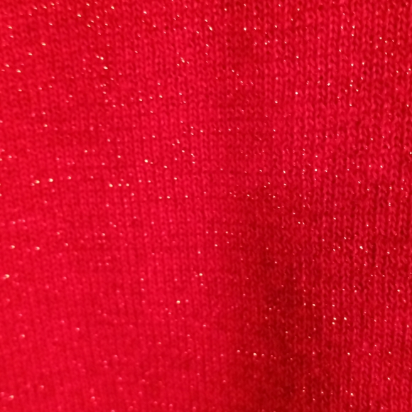 Dress Barn Metallic Dark Red Sweater ❤️🥀🦀 - Picture 8 of 9